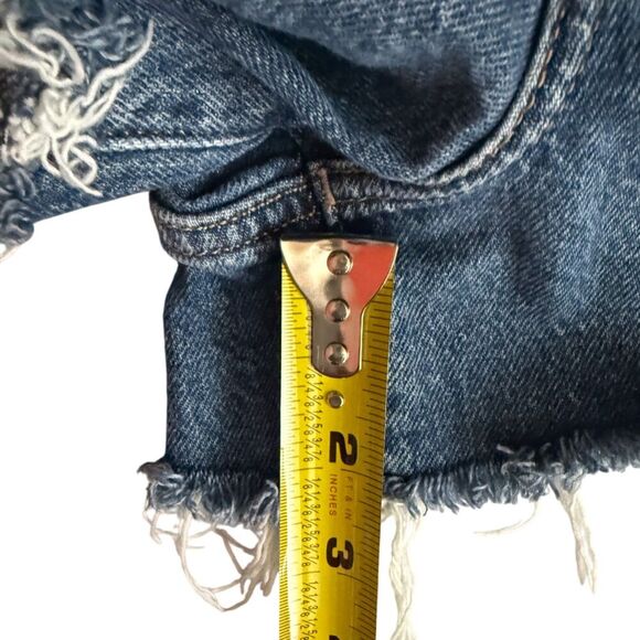 Lucky Brand Ripped Blue Jean Denim Shorts Size 18 - Picture 13 of 15